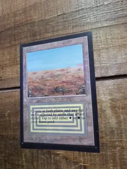 1993 MTG Magic the Gathering Collectors' Edition Scrubland Card NM+ Condition - Image 2