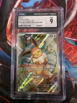 Eevee 173 Sv: Scarlet & Violet Promo Cards Holo CGC 9 Mint - Image 1