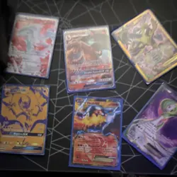 Pokemon TCG GX/EX Holo Card Lot - 6 Cards: Charizard, Lunala, Heatran, Gardevoir - Image 1