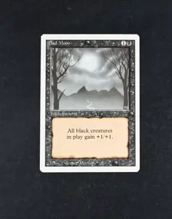 LP MTG Bad Moon Revised Edition 3rd Vintage Magic Cards - Image 1