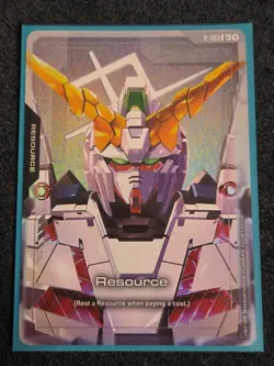 Resource Unicorn Gundam - R-003 (C+) NM - Gundam Card Game English - Image 1