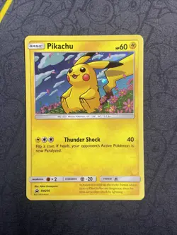 Pikachu - SM206 - Black Star Holo Rare Promo - Pokemon Card - NM-LP - Image 1