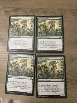 4x MTG Priest of Titania, NM-Mint, English Modern Horizons 3 - Image 1