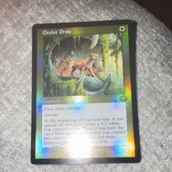 Magic: The Gathering Ocelot Pride Creature Foil White 17 Chris Seaman - Image 1