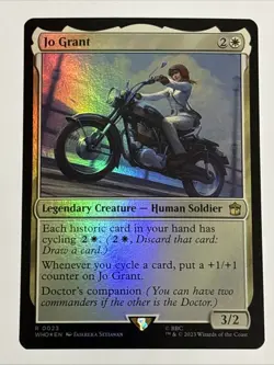 MTG Universes Beyond: Doctor Who Jo Grant Foil 0023 NM Rare - Image 1