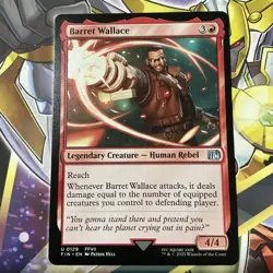 MTG Magic the Gathering Barret Wallace (129/764) Final Fantasy NP Regular - Image 1