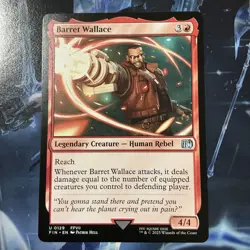 MTG Magic the Gathering Barret Wallace (129/764) Final Fantasy NP Regular - Image 1