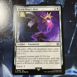 Black Mage's Rod - Final Fantasy - NM - MTG Magic - Common - Equipment Regular - Image 1