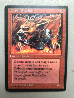 Mtg Carte Magic Legends ITA Crimson Kobolds Italien MP - Image 1