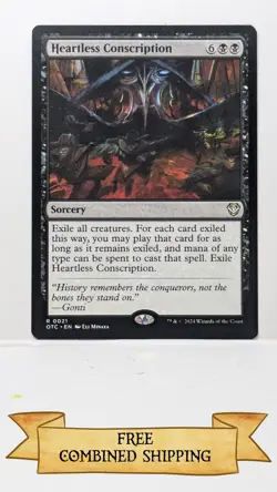 Heartless Conscription Commander: Outlaws of Thunder Junction Regular - Image 1