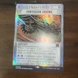 MTG Contagion Engine *FOIL* Outlaws of Thunder Junction Breaking News 61 NM - Image 1