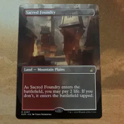 Sacred Foundry (Borderless) Ravnica Remastered Regular - Image 1
