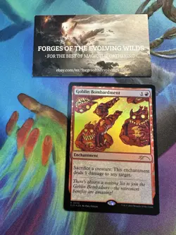 Goblin Bombardment Secret Lair Foil Artist Series Phil Foglio - Image 1