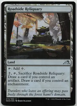 Roadside Reliquary FOIL Uncommon Kamigawa: Neon Dynasty LP MTG - Image 1