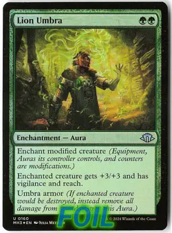 Lion Umbra FOIL 160 Uncommon Modern Horizons 3 NM/LP MTG - Image 1