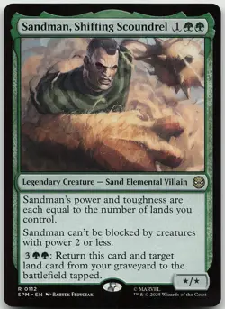 Sandman, Shifting Scoundrel 112 Rare Marvel's Spider-Man NM MTG - Image 1