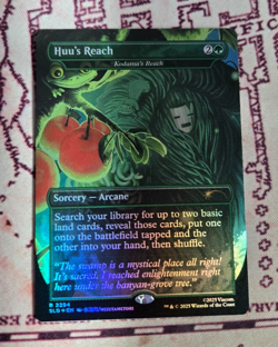 MTG Foil Huu's Reach Borderless Kodama's Reach Avatar Last Airbender NM - Image 1