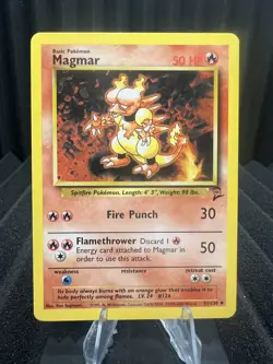 Magmar 51/130 - Base Set 2 - WOTC Pokemon Card MP - Image 1