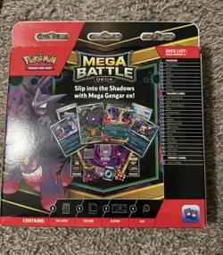 Pokemon Mega Battle Deck Mega Gengar Ex Sealed Box Deck Haunted Promo - Image 4