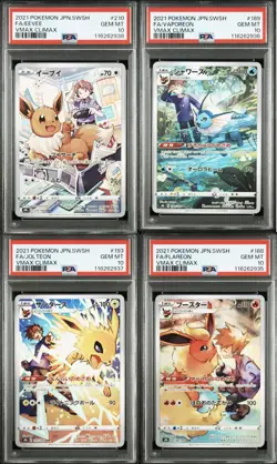PSA 10 Pokemon Japanese Flareon VaporeonJolteon Eevee CHR VMAX Climax 2021 Set - Image 1