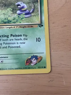 Pokemon TCG Koga's Ekans Gym Challenge 77/132 1st Edition Basic 50 HP Common En. - Image 2