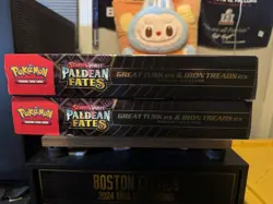 Pokemon Paldean Fates Great Tusk Iron Treads Ex Premium Collection - Lot Of 2 - Image 4