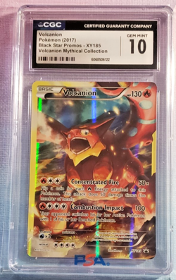 2017 POKEMON BLACK STAR PROMOS VOLCANION MYTHICAL COLL #XY185 VOLCANION CGC 10 - Image 1