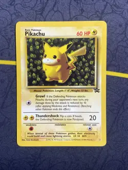 Pokemon TCG Pikachu Wizards Black Star Promos Regular Rare Vintage 1999 LP-NM - Image 1