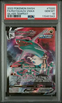 Rayquaza VMAX Pokemon SWSH Silver Tempest #TG20 PSA 10 - Image 4