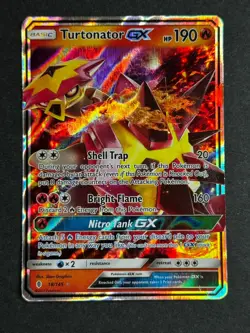 Turtonator GX 18/145 Guardians Rising Ultra Rare Pokemon TCG LP - Image 1