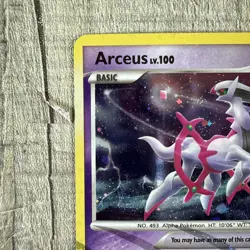 Pokemon - Arceus AR7 Platinum Holofoil - Lightly Played Holo Vintage RARE - Image 3
