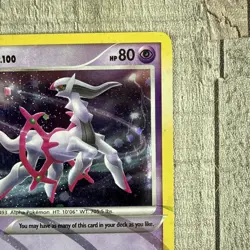 Pokemon - Arceus AR7 Platinum Holofoil - Lightly Played Holo Vintage RARE - Image 4
