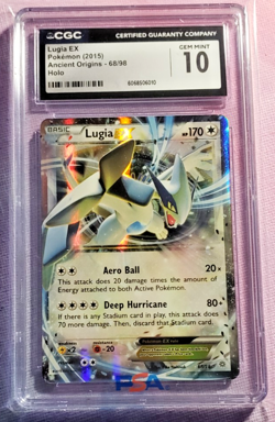 2015 POKEMON ANCIENT ORIGINS HOLO #68/98 LUGIA EX CGC 10 (A) - Image 1