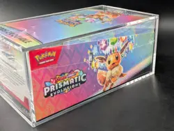 Pokemon TCG S&V Prismatic Evolutions Booster Bundle Display Case w/Acrylic Case - Image 4