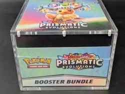 Pokemon TCG S&V Prismatic Evolutions Booster Bundle Display Case w/Acrylic Case - Image 5