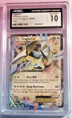2015 POKEMON ANCIENT ORIGINS HOLO #68/98 LUGIA EX CGC 10 (B) - Image 1