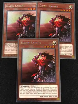 Yugioh Dawn Knight NKRT-EN016 Platinum x3 (NM) - Image 1