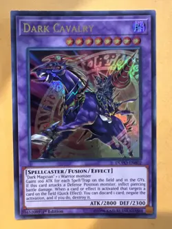 Yu-Gi-Oh! Dark Cavalry (NM) 1st edition Ultra Rare DUPO-EN002 - Image 1
