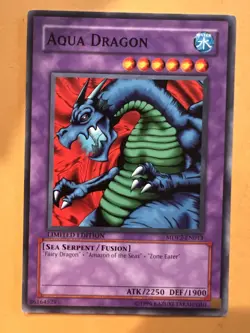 YUGIOH TCG AQUA DRAGON MDP2-EN013 COMMON LIMITED EDITION NM+ - Image 1
