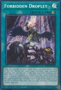 1x Yu-Gi-Oh! Forbidden Droplet - RA01-EN064 - Secret Rare - 1st Edition - NM - Image 1