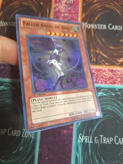 Yu-Gi-Oh! Fallen Angel of Roses PRC1-EN010 Super Rare 1st Edition Near Mint b2/ - Image 2