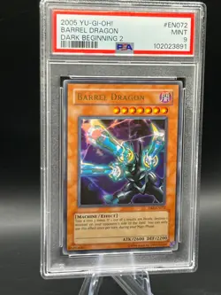 Yugioh PSA 9 Barrel Dragon 🐉 DB2-EN072 Yu-Gi-Oh! Dark Beginnings 2 - Image 1