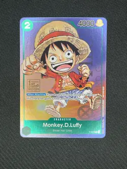 2023 ONE PIECE PROMOS #037 MONKEY D. LUFFY 1ST ANNIVERSARY TOURNAMENT-PTCP - Image 1