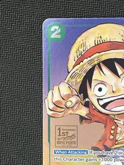 2023 ONE PIECE PROMOS #037 MONKEY D. LUFFY 1ST ANNIVERSARY TOURNAMENT-PTCP - Image 2