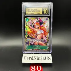 CGC PRISTINE 10 Nami Alt Art OP14-031 SR The Azure Sea's Seven ONE PIECE Card 80 - Image 1