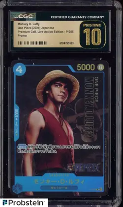 2024 One Piece Japanese Premium Live Action Promo #P055 Monkey D. Luffy CGC 10 - Image 1