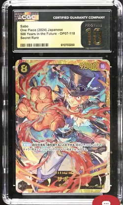 2024 One Piece 500 Years In The Future Sabo OP07 118 CGC 10 PRISTINE JP - Image 1
