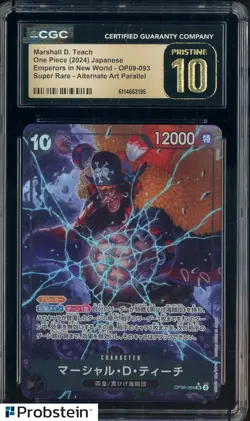 2024 One Piece Japanese OP09 Alternate Art Leader #093 Marshall D. Teach CGC 10 - Image 1