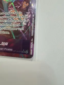 Bandai Trafalgar Law OP12-073 Legacy of the Master Alternate Art Foil Super Rare - Image 2
