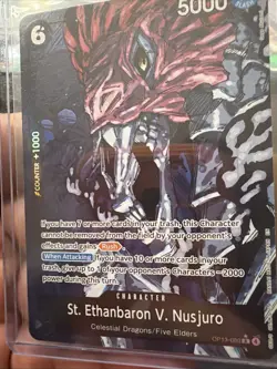 St. Ethanbaron V. Nusjuro Alt Art OP13-080 Carrying On His Will One Piece TCG - Image 4